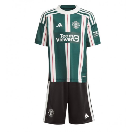 Maillot de foot Manchester United Extérieur enfant 2023-24 Manches Courte (+ pantalon court)